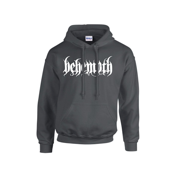 Behemoth White Logo Hoodie Grey L