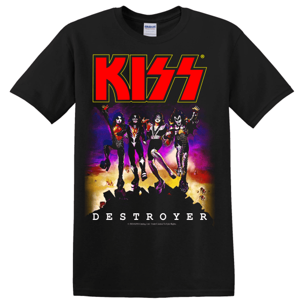 Kiss - Destroyer Album  T-Shirt Black S