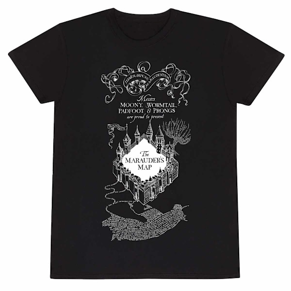Harry Potter - Marauders Map T-Skjorter Black S