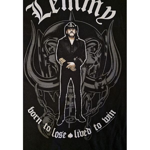 Lemmy Kilmister --Memorial Statue  T-Shirt Black XXXL