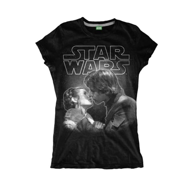 Star Wars The Kiss  T-Shirt, Kvinnor Black XL