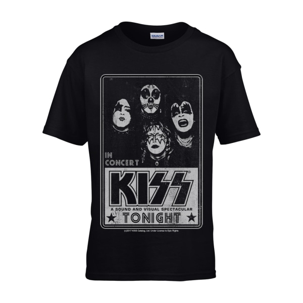 Kiss - Concert Poster   Barn T-Shirt Black 140