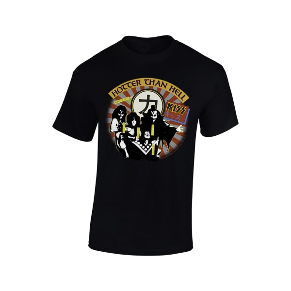 Kiss - Hotter Than Hell   Barn T-Shirt Black 104