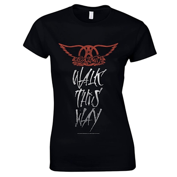 Aerosmith - Walk This Way  Naisten T-Paita Black S