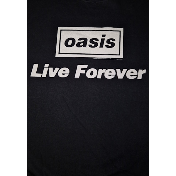 Oasis Live Forever  Sweatshirt Black M