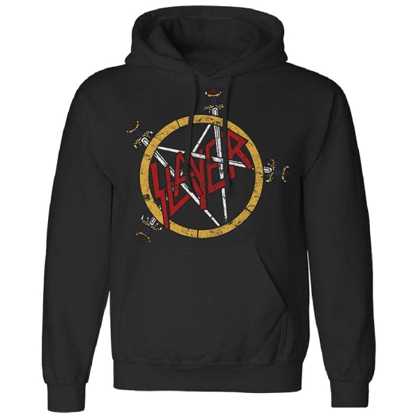 Slayer Pentagram distressed Huppari Black XXL