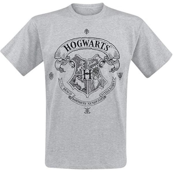 Harry Potter - Hogwarts One Colour  T-Shirt Grey L