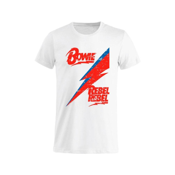 David Bowie Rebel, Rebel  T-Shirt White XL
