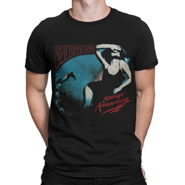 Scorpions- Savage Amusement  T-Shirt Black S