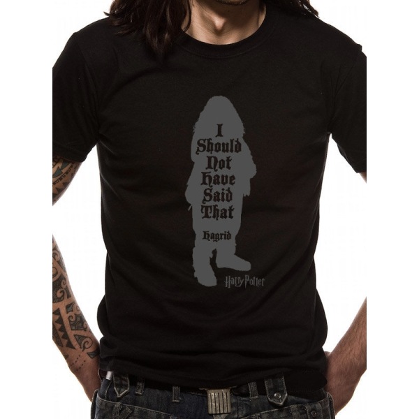 Harry Potter - Hagrid Should Not  T-Shirt Black S