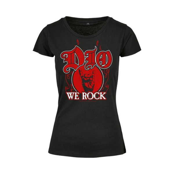 Dio - We Rock (lady) T-Shirt, Kvinnor Black S