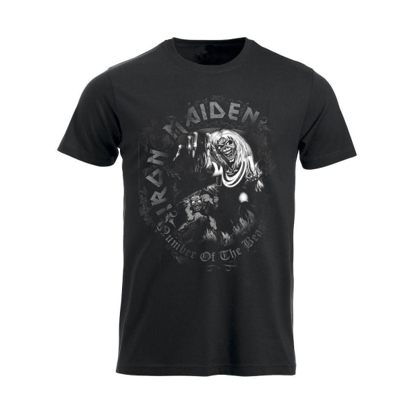 Iron Maiden Number of the Beast Watermark  T-Shirt Black XXL