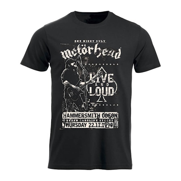 Motörhead Live and Loud T-Skjorter Black S