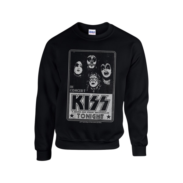 Kiss - Concert Poster  Sweatshirt Black S