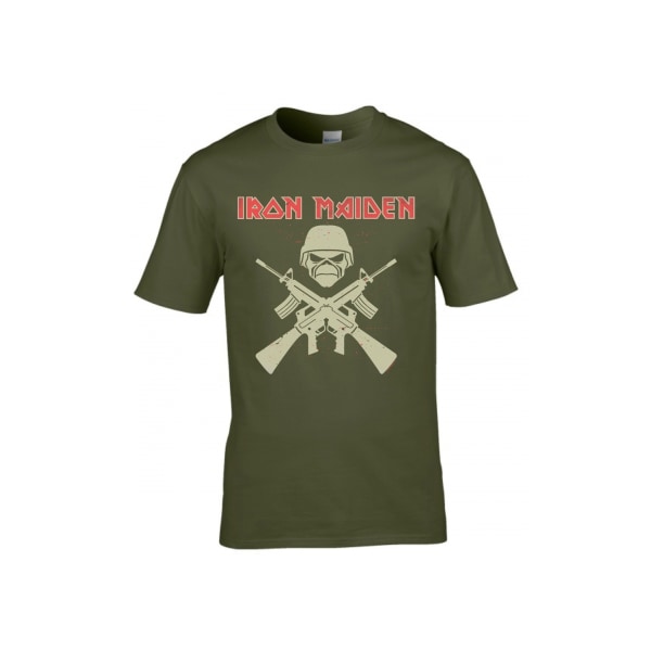 Iron Maiden Eddie Soldier  T-Shirt Green M