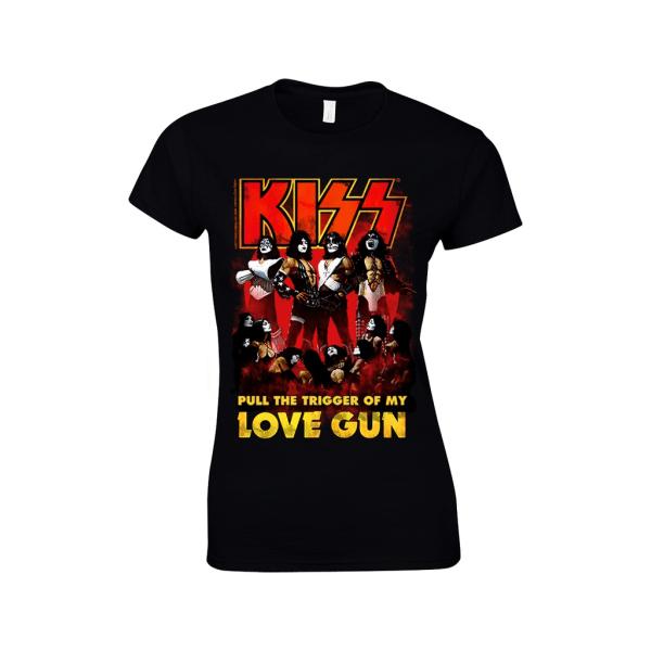 Kiss - Love Gun Girlie T-Shirt Black XL