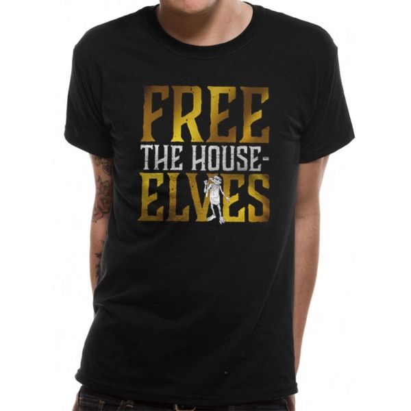 Harry Potter - Free The House Elves  T-Shirt Black M