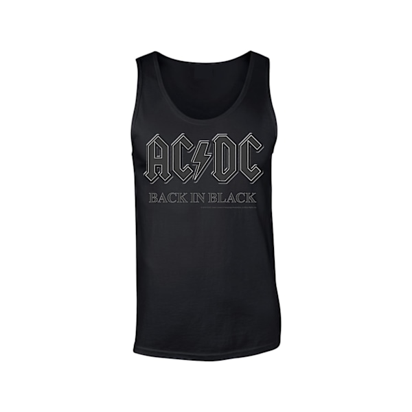 AC/DC Back in Black Tank Top Black L