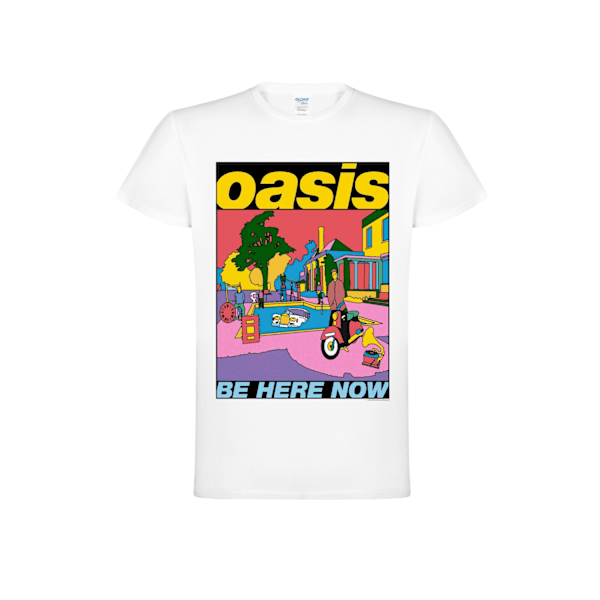 Oasis- Be Here Now Full C  T-Shirt White XL