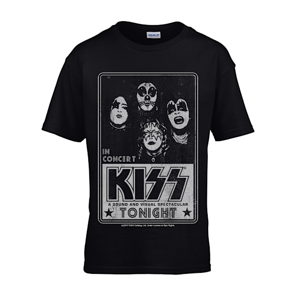 Kiss - Concert Poster   Barn T-Skjorter Black 140