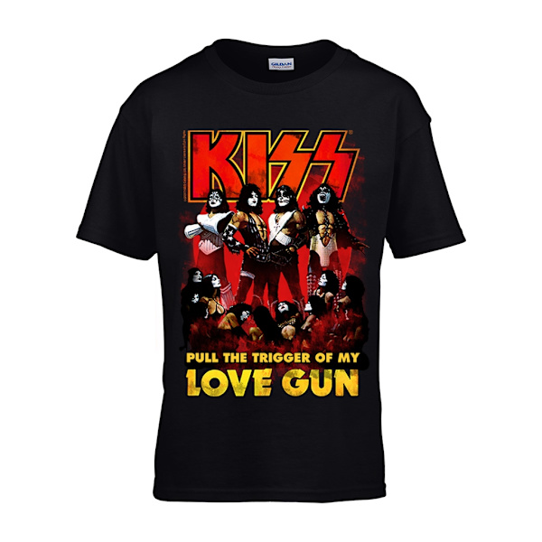 Kiss - Love Gun    Barn T-Shirt Black 140