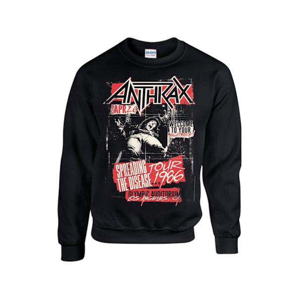 Anthrax  Spreading the Disase Tröja/ Sweatshirt Black XXL
