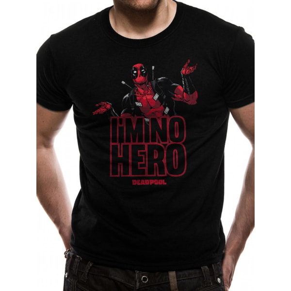 Marvel Deadpool - IÂ´m No Hero  T-Shirt Black S