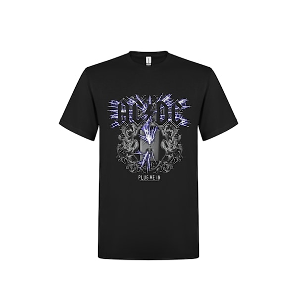 Ac/Dc  Plug Me In Mens T-Shirt Black XL