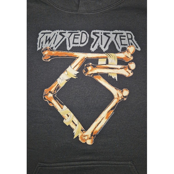 Twisted Sister Bone Logo  Hoodie Huppari Black XXL