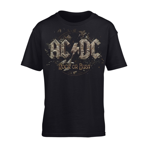 Ac/Dc Rock Or Bust Barn T-Shirt Black 116