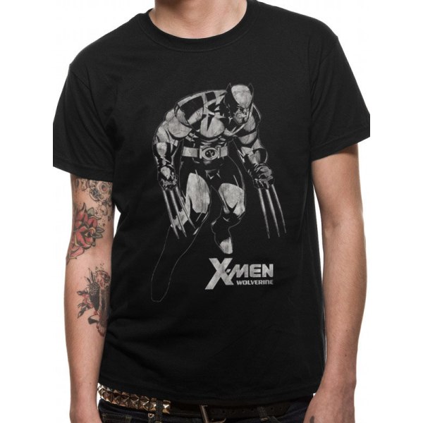 X-Men - Wolverine Tonal  T-Shirt Grey M