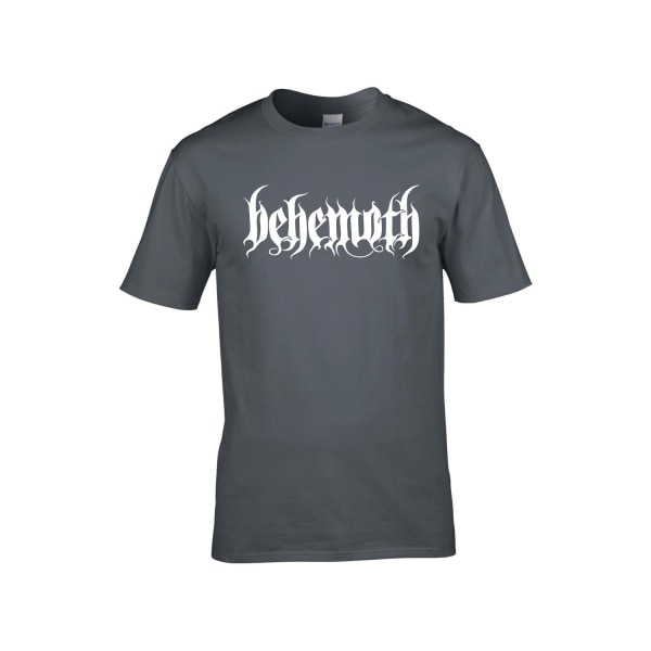 Behemoth White Logo  T-Shirt Grey S