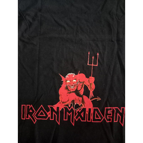 Iron Maiden Number of the Beast Watermark  T-Shirt Black XS
