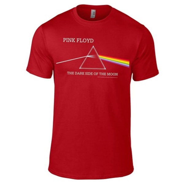 Pink Floyd - Dark Side Of The Moon Album Red T-Shirt Xl Red XL