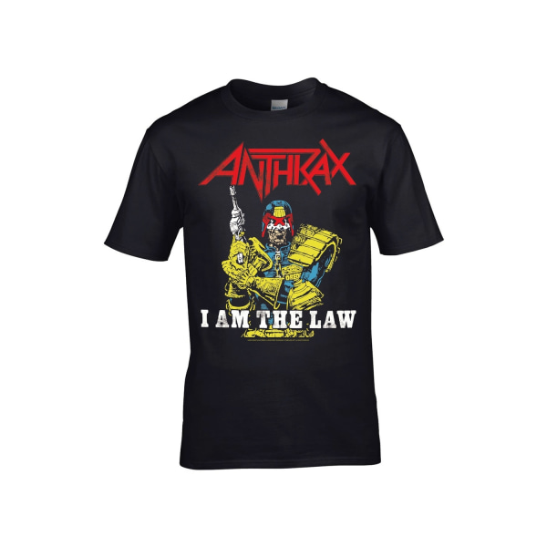 Anthrax I am The Law  T-Shirt Black XXXL