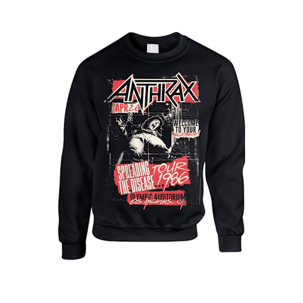 Anthrax  Spreading the Disase Tröja/ Sweatshirt Black XXL