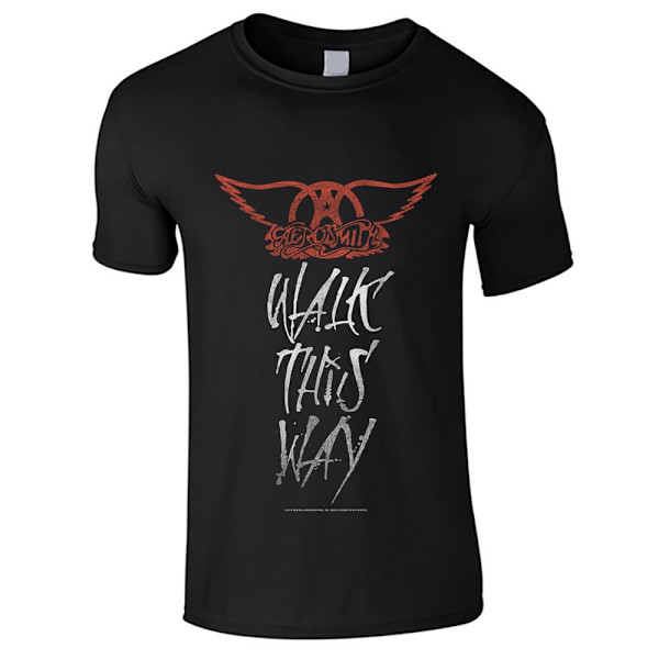 Aerosmith - Walk This Way  T-Paita Black M