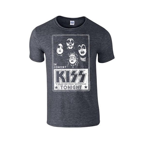 Kiss - Concert Poster   T-Shirt Grey M