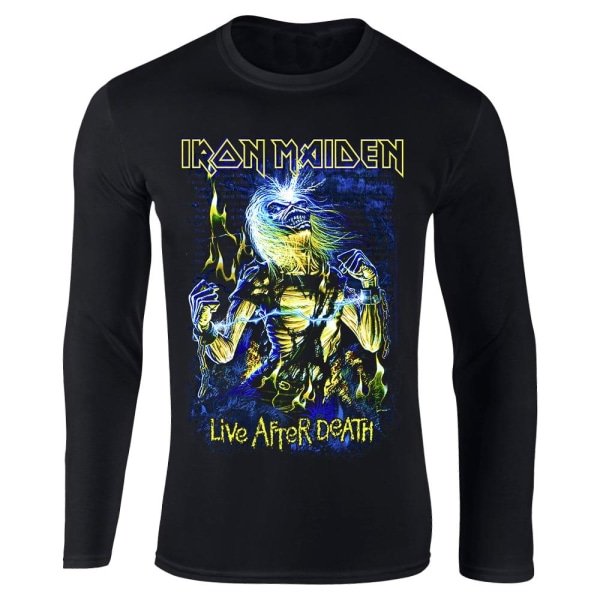 Iron Maiden Live After Death långärmad t-shirt Black L