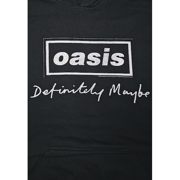 Oasis- Definitely Maybe Script Hoodie Black S