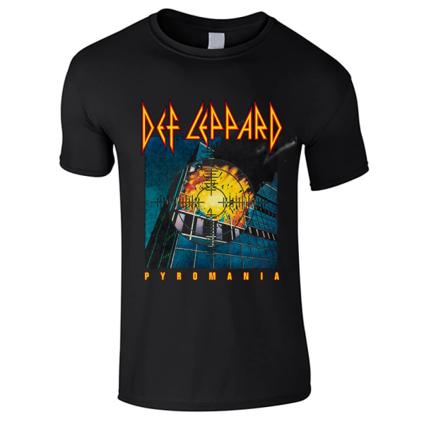 Def Leppard - Pyromania    Barn T-Shirt Black 140