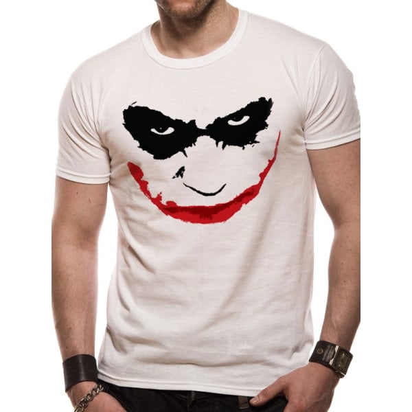 DC Comics Batman The Dark Knight - Joker Smile Outline T-Shirt White M
