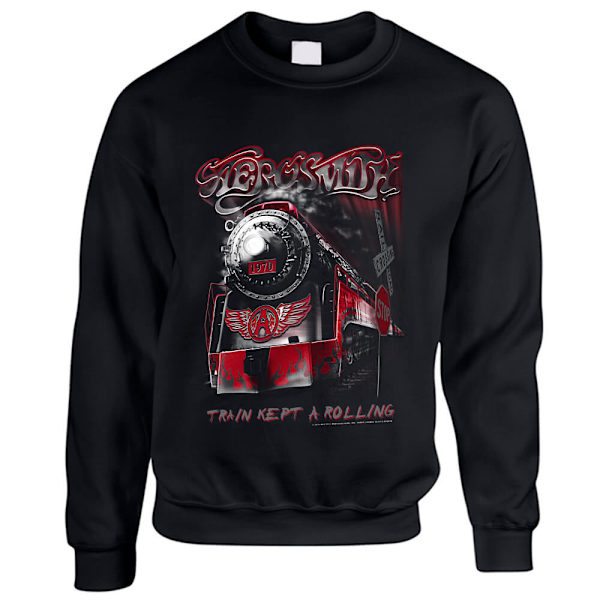 Aerosmith - Train kept a going   college Black L