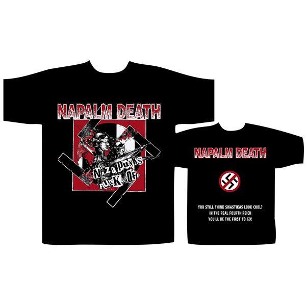 Napalm Death Nazi Punks Black S