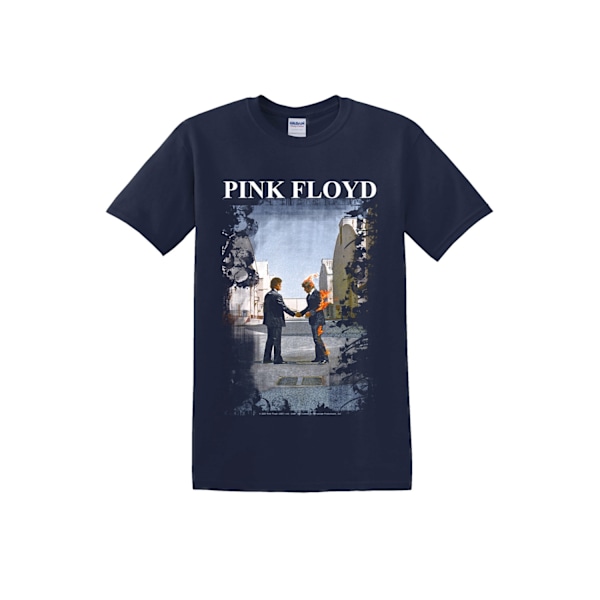 Pink Floyd - Burning man Navy T-Paita MarineBlue XXL