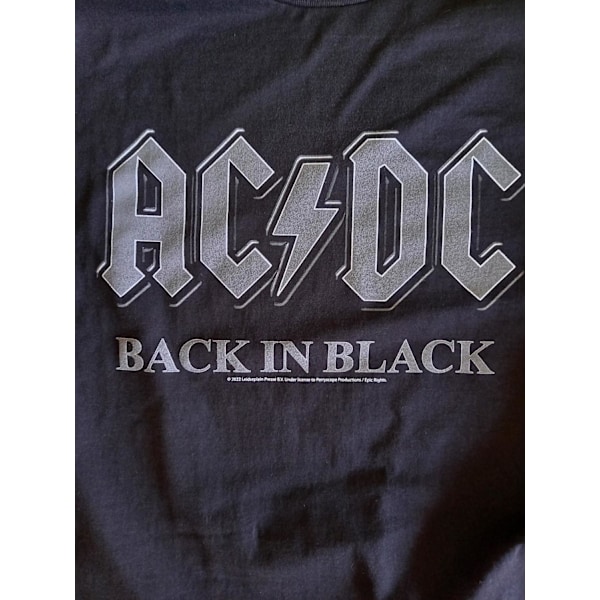 Ac/Dc Back In Black Mens T-Shirt Black XXL