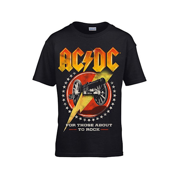 AC/DC For those about to rock new Barn T-Shirt Black 128