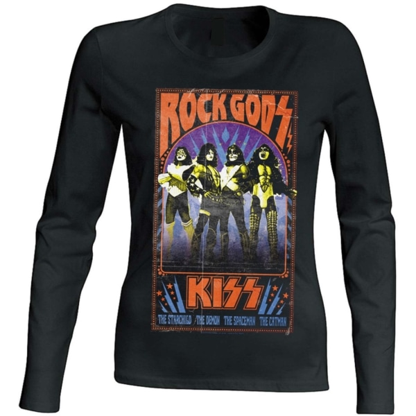 Kiss - Rock Gods Women Long Sleeve T-Shirt Black L