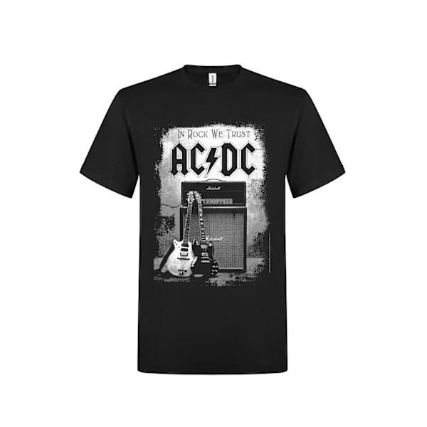 Ac/Dc In Rock We Trust T-Shirt Black L