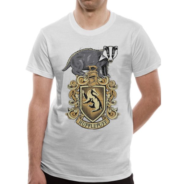 Harry Potter - Hufflepuff T-Skjorter White L